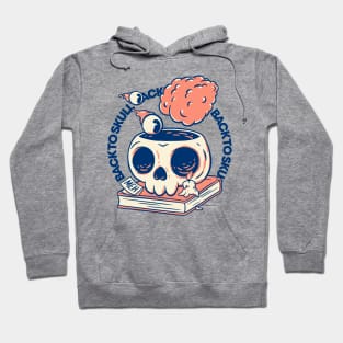 Back to School | Skull | Back to Skull | Round Text Hoodie